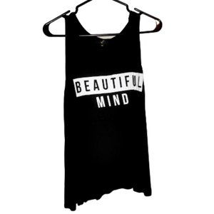 Beautiful Mind B&W Tank ♡ Size S